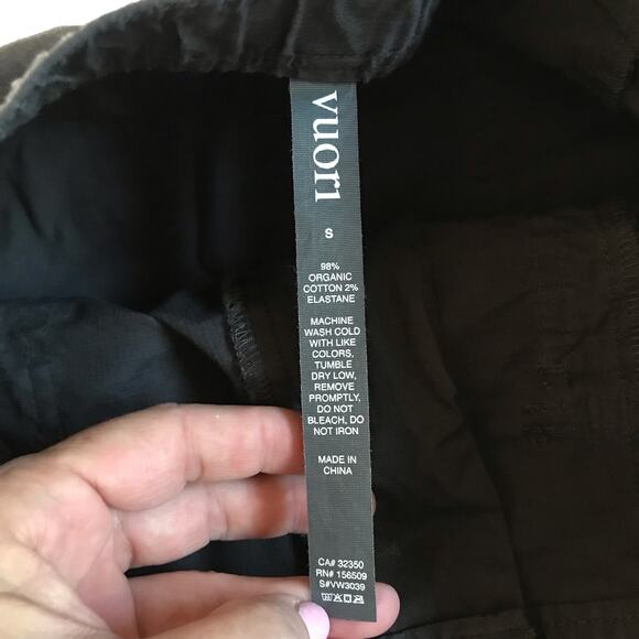 Vuori Vintage Ripstop Utility Short Sz Small Charcoal Gray Stretch EUC Mid Rise - Picture 10 of 12